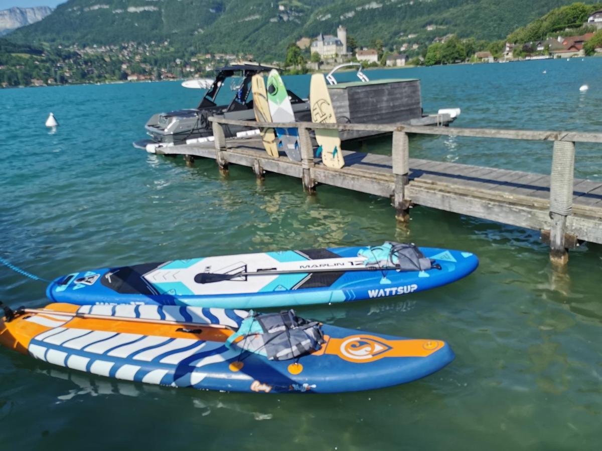 La Baie Des Voiles ,Vue Lac D'Annecy ,Plage Privee Duingt Kültér fotó