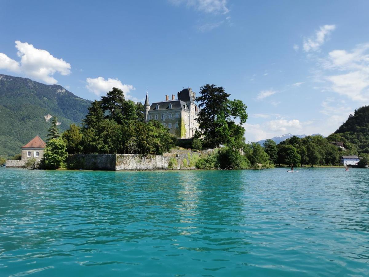 La Baie Des Voiles ,Vue Lac D'Annecy ,Plage Privee Duingt Kültér fotó