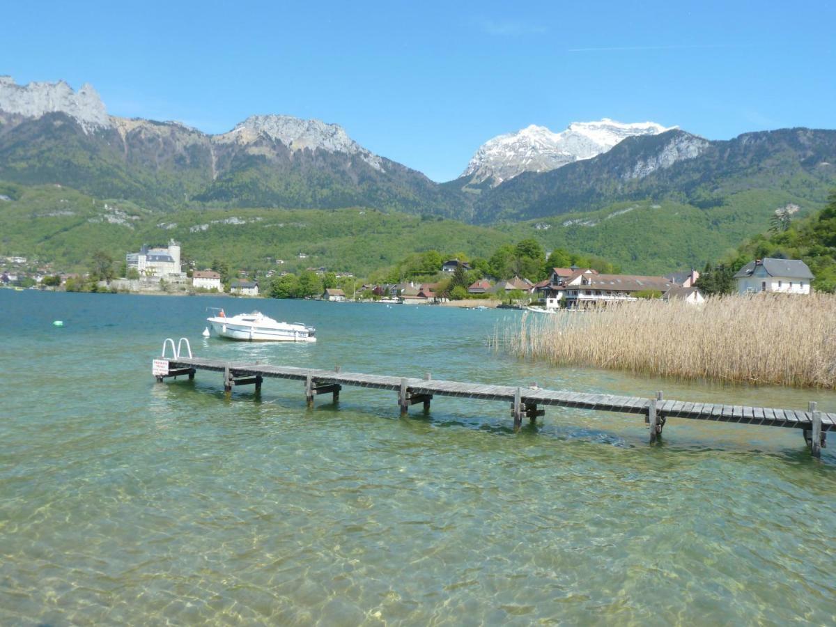 La Baie Des Voiles ,Vue Lac D'Annecy ,Plage Privee Duingt Kültér fotó