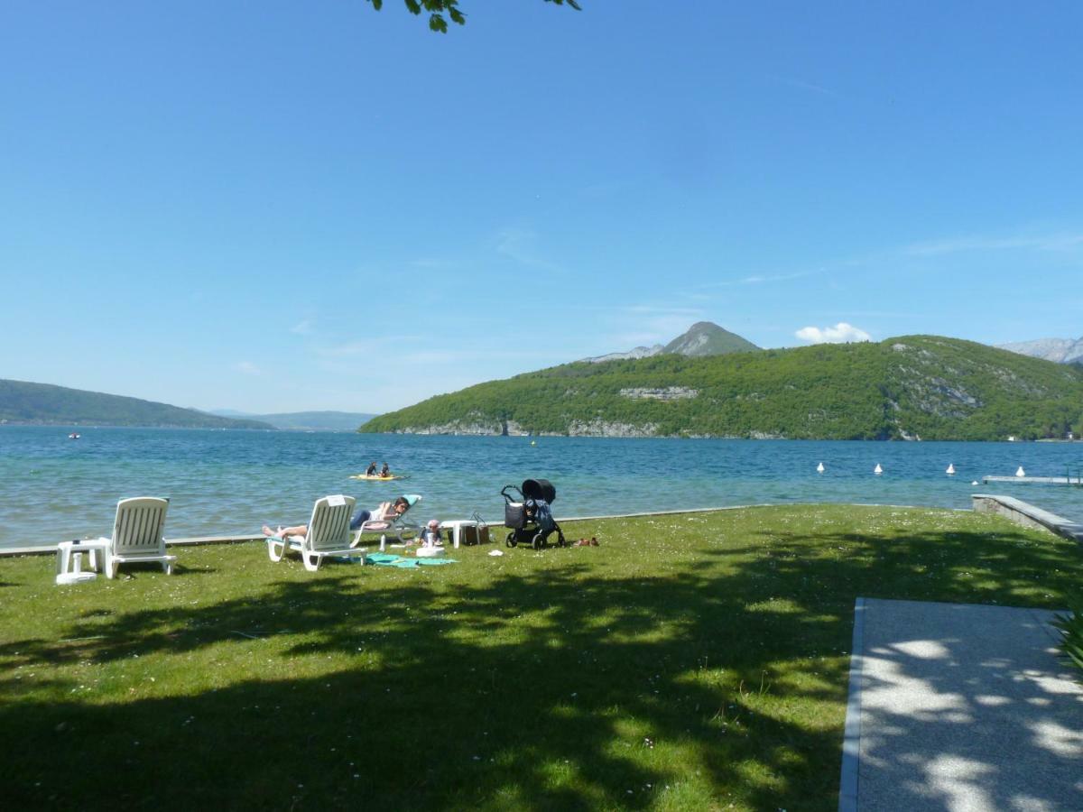 La Baie Des Voiles ,Vue Lac D'Annecy ,Plage Privee Duingt Kültér fotó