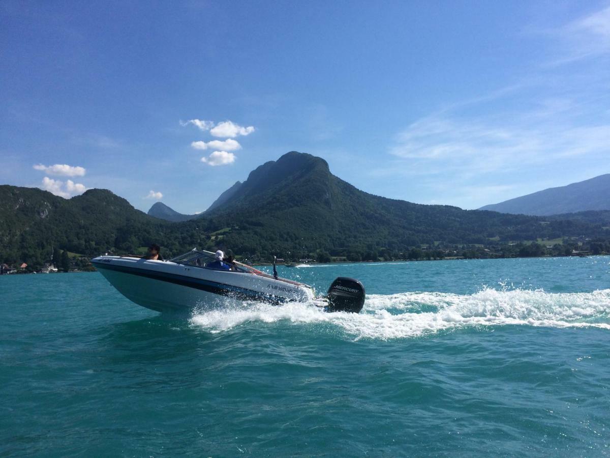 La Baie Des Voiles ,Vue Lac D'Annecy ,Plage Privee Duingt Kültér fotó