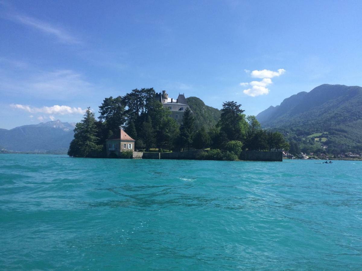 La Baie Des Voiles ,Vue Lac D'Annecy ,Plage Privee Duingt Kültér fotó