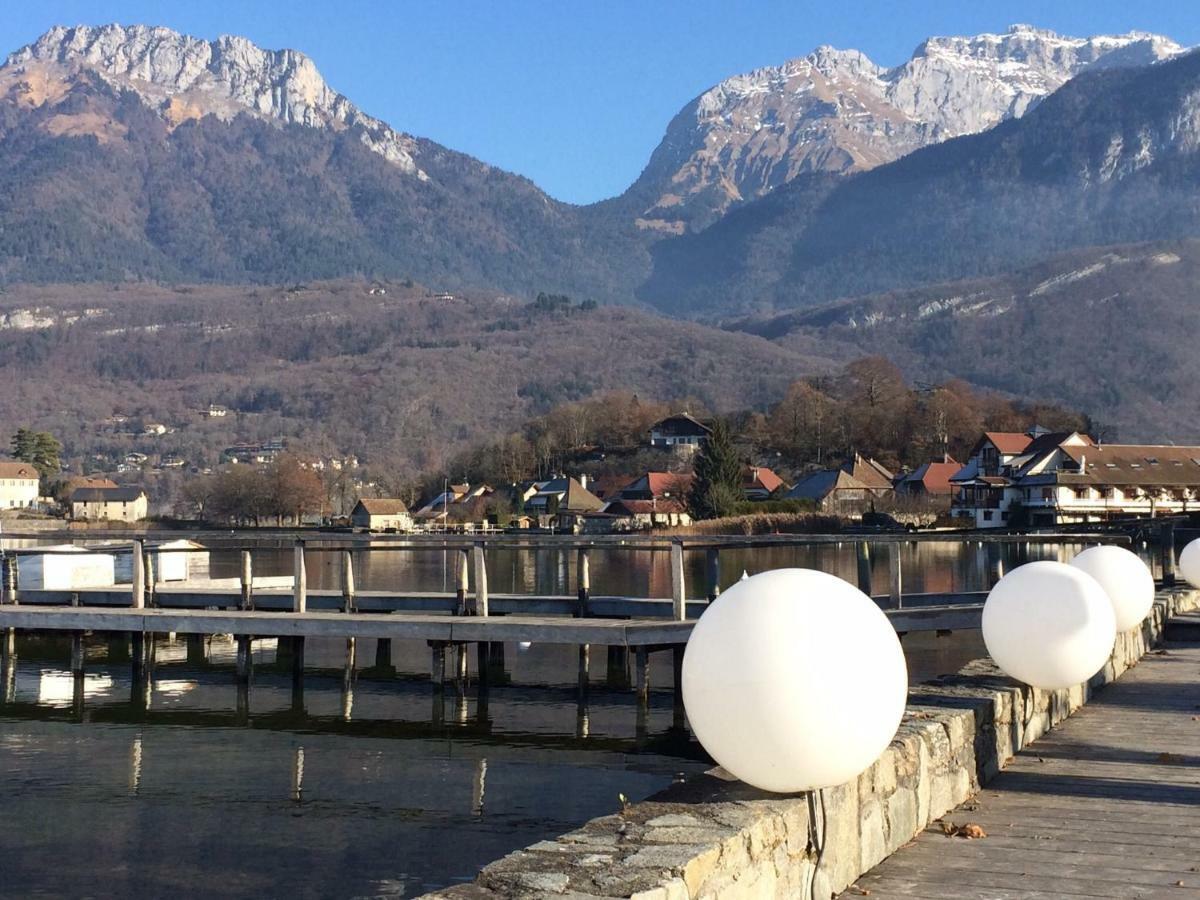La Baie Des Voiles ,Vue Lac D'Annecy ,Plage Privee Duingt Kültér fotó