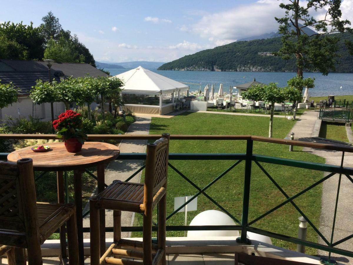 La Baie Des Voiles ,Vue Lac D'Annecy ,Plage Privee Duingt Kültér fotó