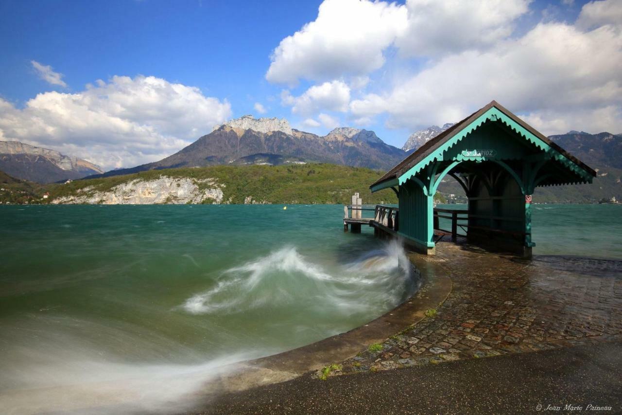 La Baie Des Voiles ,Vue Lac D'Annecy ,Plage Privee Duingt Kültér fotó